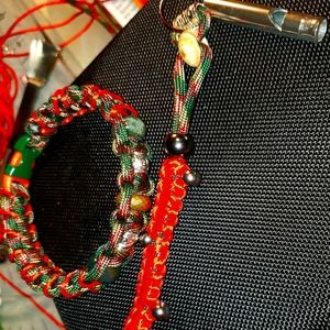 Matching bracelet and keychains